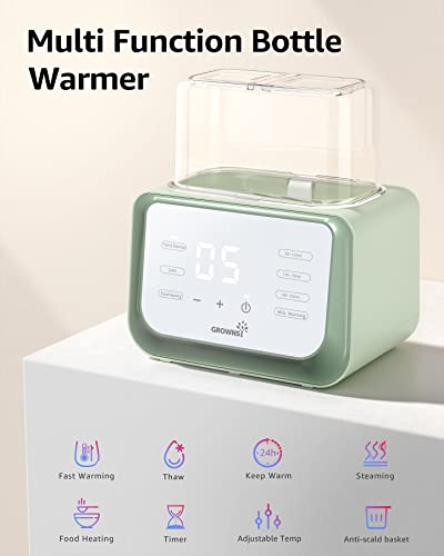 Grownsy baby bottle warmer control panel