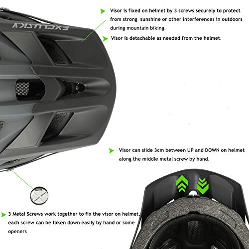Exclusky helmet with visor down