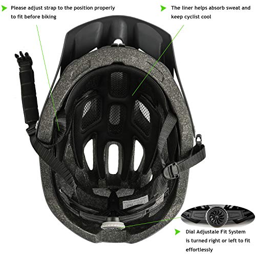 Exclusky mountain bike helmet front angle