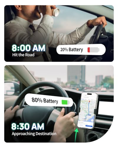 Comparison of port layout on KENHAO car phone charger