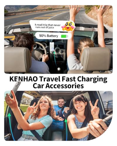 Packaging of KENHAO 67W 3-port car charging accessory
