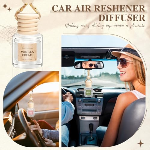 Refillable glass perfume bottles for cars