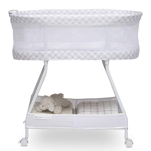 Under-crib storage basket view