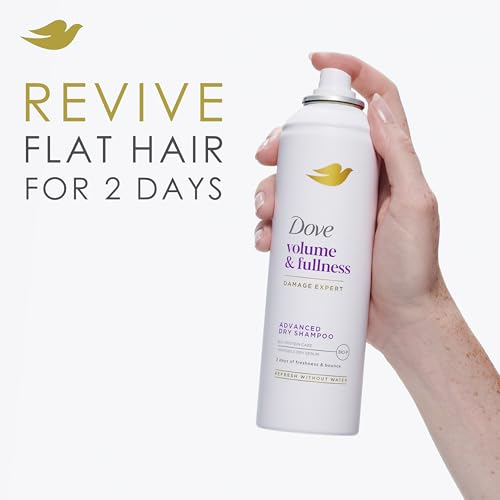 Pair of Dove dry shampoo spray cans