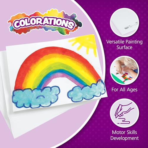 Stack of 100 sheets of Colorations craft paper