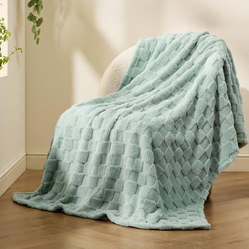 Bedsure throw blanket draped over a chair