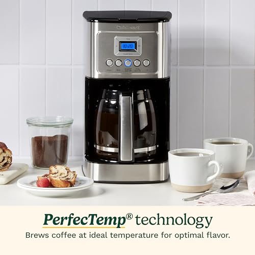 Digital control panel of Cuisinart coffee maker