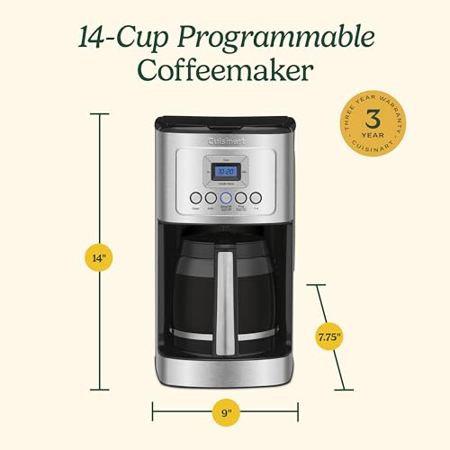 Top view of programmable coffee maker buttons