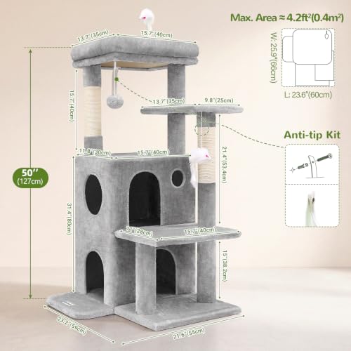 Base and stability features of FC50 tower
