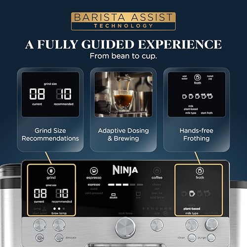 Stainless steel espresso machine side profile