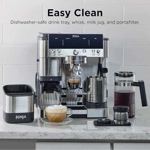 Close up of Ninja espresso extraction
