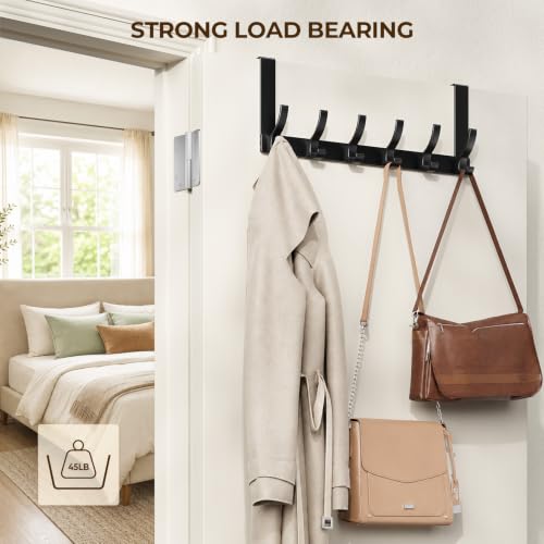 Optish coat rack mounted on door