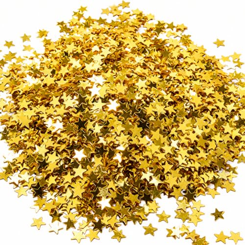 Eboot 6mm Gold Star Confetti bag