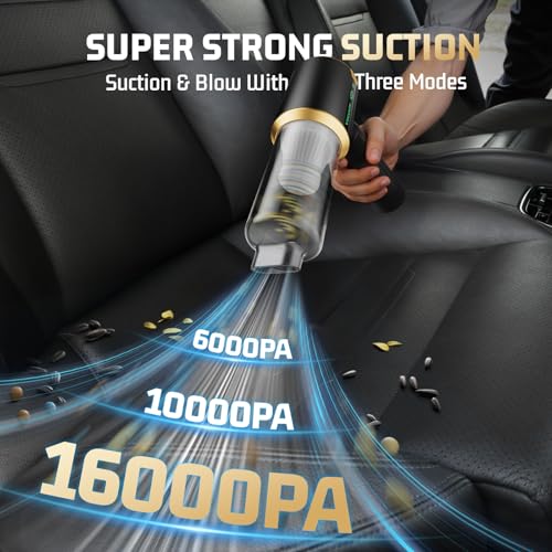 Handheld vacuum with LED battery display