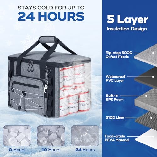 Maelstrom soft cooler showing insulated interior layers