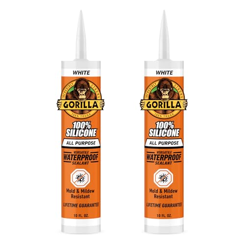 Gorilla 100% Silicone Sealant 2-pack