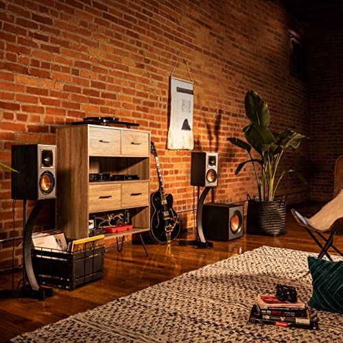 Klipsch R-51M speakers with grilles removed