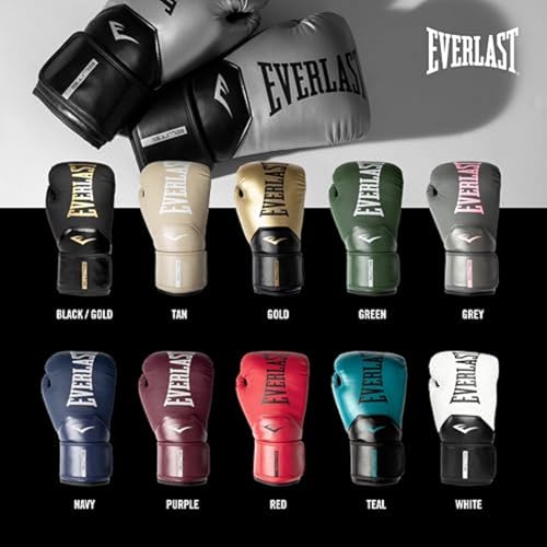 Everlast Elite 2 gloves worn on hands