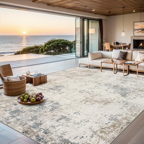 PLHXFR 8x10 Modern Abstract Multi Rug
