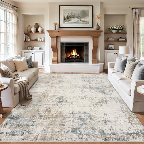 PLHXFR abstract rug placed under furniture