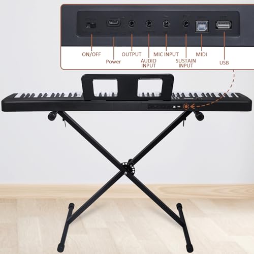 Zilvok keyboard with included stand