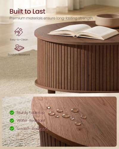 VASAGLE coffee table in a modern living room setting