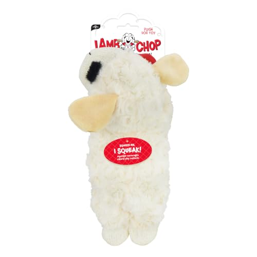 Multipet Lamb Chop plush toy side profile