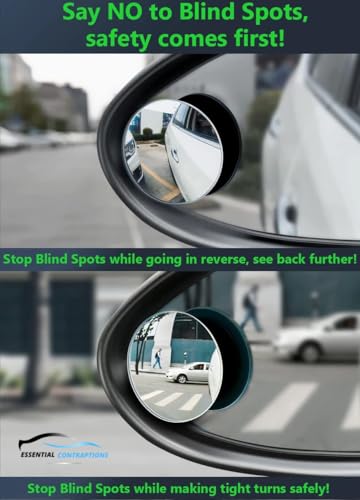 Side view of convex mirror profile