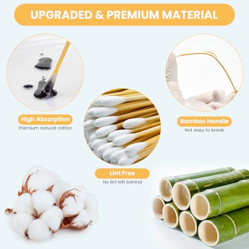 View of 500 piece cotton swab collection
