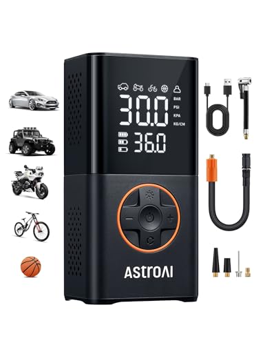 AstroAI L7 portable air compressor side view
