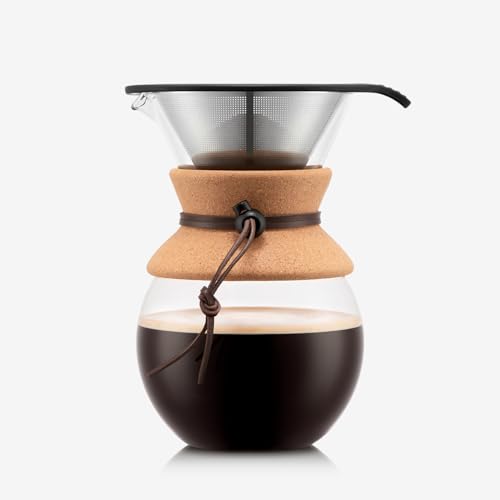 Bodum 34oz pour over coffee maker with cork band