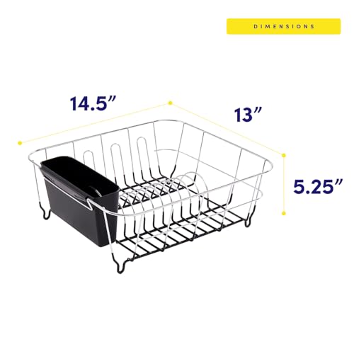 Removable silverware caddy for dish rack