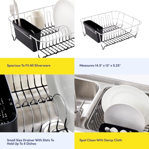 Dish rack inside standard kitchen sink