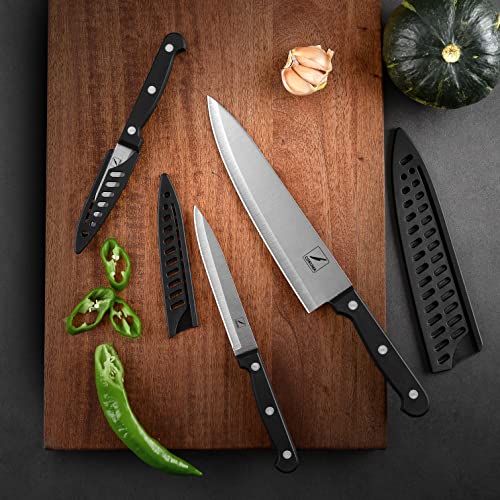 4 inch COKUMA paring knife with black handle