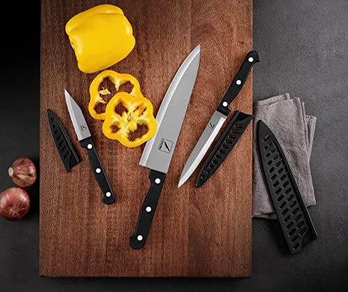 Side profile of COKUMA kitchen knife set