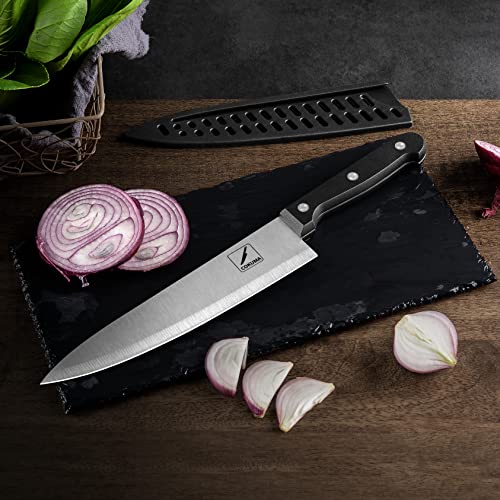 Ergonomic ABS handle detail of COKUMA knife