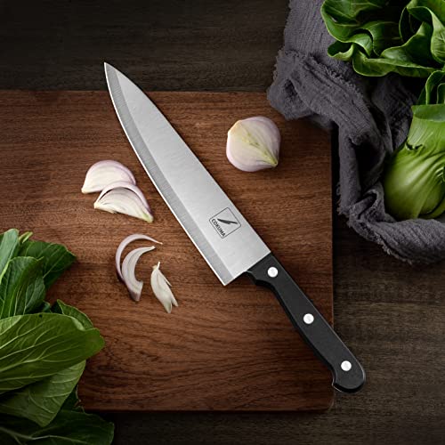 German steel blade detail on COKUMA knife