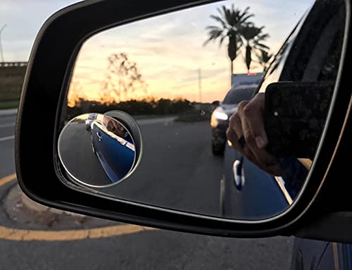 Close up of Ampper frameless convex mirror
