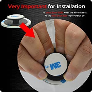 Ampper 2 inch round mirror package contents