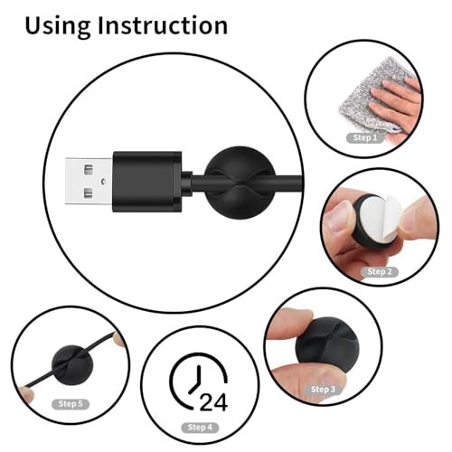 Assorted cable management with Flezoo clips