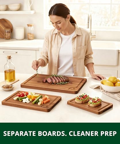Set of boards arranged as a charcuterie platter