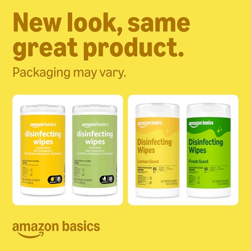 Lemon and fresh scent canisters side by side
