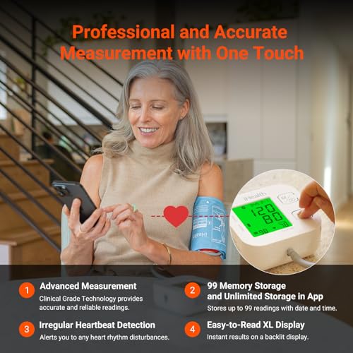 All components included with iHealth blood pressure monitor
