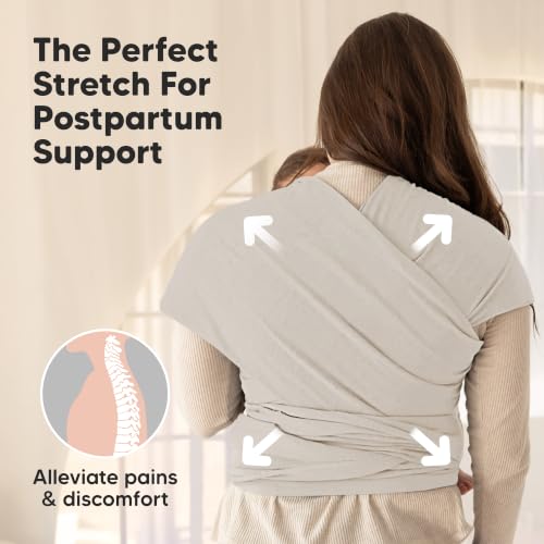 Instructional view of KeaBabies wrap positioning