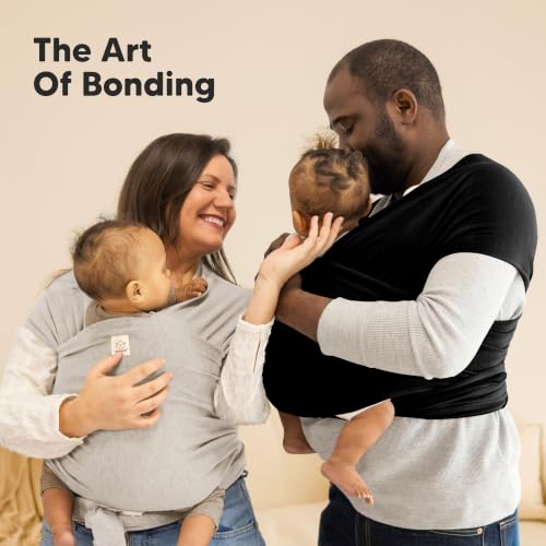 Back view of KeaBabies baby wrap carrier