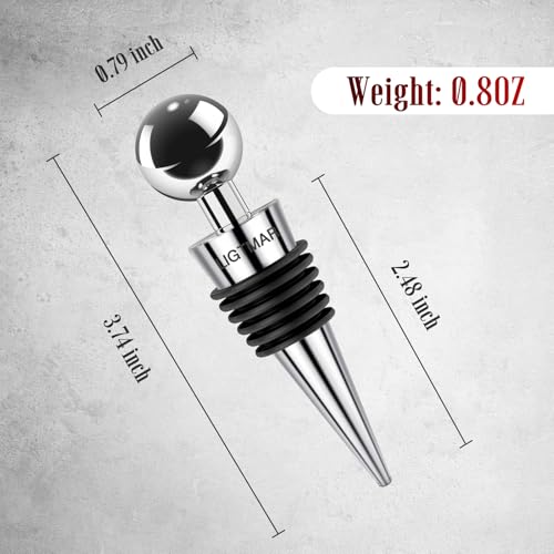 Silver MSY0003 wine stopper close-up