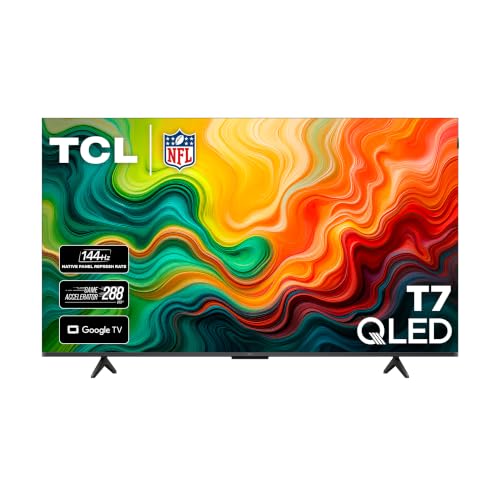 TCL 55 inch T7 4K QLED TV front view