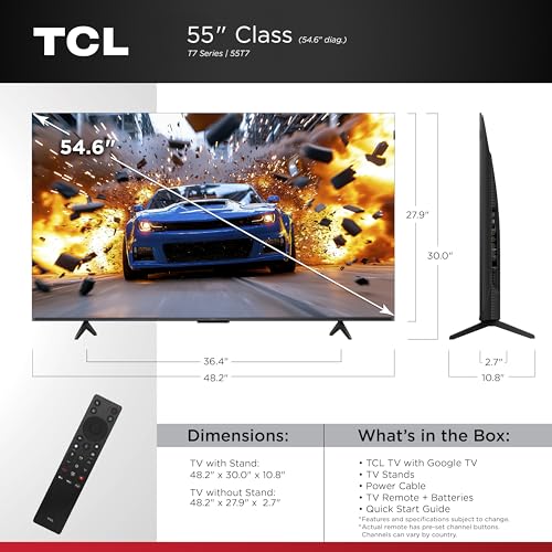 TCL T7 Google TV interface screen