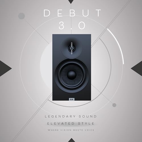 ELAC bookshelf speakers with magnetic grille
