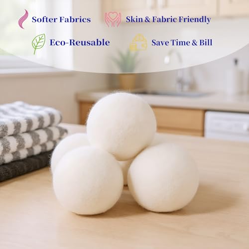 Qiseec laundry balls inside dryer drum